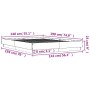 Estructura de cama madera de ingeniería roble Sonoma 140x190 cm de , Camas y somieres - Ref: Foro24-3209872, Precio: 125,51 €...