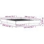 Sonoma oak engineered wood bed frame 140x190 cm by , Beds and slatted bases - Ref: Foro24-3209872, Price: 123,92 €, Discount: %