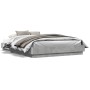 Estructura de cama madera de ingeniería gris hormigón 120x200cm de , Camas y somieres - Ref: Foro24-3209866, Precio: 116,92 €
