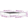 Betongrauer Bettrahmen aus Holzwerkstoff, 120 x 200 cm von , Betten und Lattenroste - Ref: Foro24-3209866, Preis: 117,03 €, R...