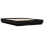 Black engineered wood bed frame 120x200 cm by , Beds and slatted bases - Ref: Foro24-3209864, Price: 130,01 €, Discount: %