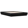 Black engineered wood bed frame 120x200 cm by , Beds and slatted bases - Ref: Foro24-3209864, Price: 128,36 €, Discount: %