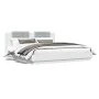 Estructura de cama con cabecero y luces LED blanco 200x200 cm de , Camas y somieres - Ref: Foro24-3209982, Precio: 286,83 €, ...