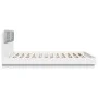Bettgestell mit Kopfteil und weißen LED-Leuchten 200x200 cm von , Betten und Lattenroste - Ref: Foro24-3209982, Preis: 286,83...