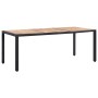 9-teiliges Garten-Esszimmerset und Kissen Kunstrattan schwarz von vidaXL, Gartensets - Ref: Foro24-46023, Preis: 773,77 €, Ra...