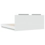 Bed frame with headboard and white LED lights 180x200 cm by , Beds and slatted bases - Ref: Foro24-3209989, Price: 247,72 €, ...