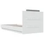 Bed frame with headboard and white LED lights 90x200 cm by , Beds and slatted bases - Ref: Foro24-3210031, Price: 168,40 €, D...