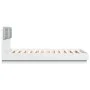 Bed frame with headboard and white LED lights 140x190 cm by , Beds and slatted bases - Ref: Foro24-3210038, Price: 209,73 €, ...