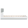 Bettgestell mit Kopfteil und weißen LED-Leuchten 140x190 cm von , Betten und Lattenroste - Ref: Foro24-3210038, Preis: 212,56...