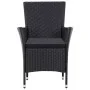 Garden dining set with 9 pieces and black synthetic rattan cushions. by vidaXL, Garden sets - Ref: Foro24-46023, Price: 750,2...
