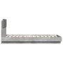Concrete gray LED lights headboard bed frame 100x200 cm by , Beds and slatted bases - Ref: Foro24-3210027, Price: 172,27 €, D...