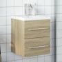 Bathroom furniture with integrated Sonoma oak sink by , bathroom vanities - Ref: Foro24-3278758, Price: 162,22 €, Discount: %