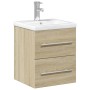 Bathroom furniture with integrated Sonoma oak sink by , bathroom vanities - Ref: Foro24-3278758, Price: 162,22 €, Discount: %