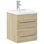 Mueble de baño con lavabo integrado roble Sonoma