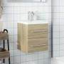 Bathroom furniture with integrated Sonoma oak sink by , bathroom vanities - Ref: Foro24-3278758, Price: 162,22 €, Discount: %