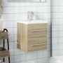 Mueble de baño con lavabo integrado roble Sonoma