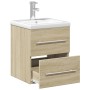 Bathroom furniture with integrated Sonoma oak sink by , bathroom vanities - Ref: Foro24-3278758, Price: 162,22 €, Discount: %