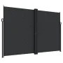 Black retractable side awning 220x1000 cm by , Umbrellas - Ref: Foro24-4004774, Price: 186,47 €, Discount: %