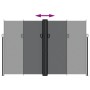 Black retractable side awning 220x1000 cm by , Umbrellas - Ref: Foro24-4004774, Price: 194,17 €, Discount: %