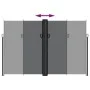 Black retractable side awning 220x1000 cm by , Umbrellas - Ref: Foro24-4004774, Price: 186,47 €, Discount: %