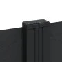 Black retractable side awning 220x1000 cm by , Umbrellas - Ref: Foro24-4004774, Price: 186,47 €, Discount: %