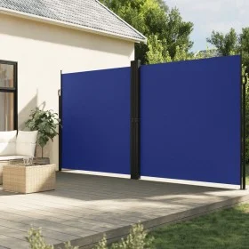 Blue retractable side awning 220x1000 cm by , Umbrellas - Ref: Foro24-4004776, Price: 179,67 €, Discount: %