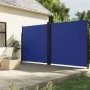 Blaue einziehbare Seitenmarkise 220x1000 cm von , Sonnenschirme - Ref: Foro24-4004776, Preis: 179,67 €, Rabatt: %