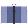 Blaue einziehbare Seitenmarkise 220x1000 cm von , Sonnenschirme - Ref: Foro24-4004776, Preis: 179,67 €, Rabatt: %