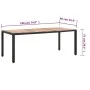 Garden dining set with 9 pieces and black synthetic rattan cushions. by vidaXL, Garden sets - Ref: Foro24-46023, Price: 750,2...