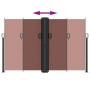 Brown retractable side awning 160x1200 cm by , Umbrellas - Ref: Foro24-4004824, Price: 151,90 €, Discount: %