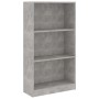 3-tier concrete gray plywood shelf 60x24x109cm by vidaXL, Bookcases and shelves - Ref: Foro24-800868, Price: 46,31 €, Discoun...