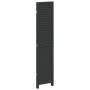 Biombo separador de 3 paneles madera maciza Paulownia negro de , Divisores de ambientes - Ref: Foro24-358846, Precio: 102,33 ...