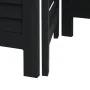 Black Paulownia solid wood 3-panel dividing screen by , Room dividers - Ref: Foro24-358846, Price: 89,75 €, Discount: %