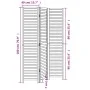 Black Paulownia solid wood 3-panel dividing screen by , Room dividers - Ref: Foro24-358846, Price: 89,75 €, Discount: %