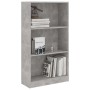 3-tier concrete gray plywood shelf 60x24x109cm by vidaXL, Bookcases and shelves - Ref: Foro24-800868, Price: 46,31 €, Discoun...