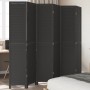 Black Paulownia solid wood 6-panel dividing screen by , Room dividers - Ref: Foro24-358859, Price: 200,42 €, Discount: %