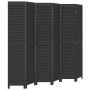 Black Paulownia solid wood 6-panel dividing screen by , Room dividers - Ref: Foro24-358859, Price: 200,42 €, Discount: %