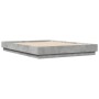 Estructura de cama madera de ingeniería gris hormigón 160x200cm de , Camas y somieres - Ref: Foro24-3209845, Precio: 135,76 €...