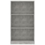 3-stöckiges Regal aus betongrauem Sperrholz, 60 x 24 x 109 cm von vidaXL, Bücherregale und Regale - Ref: Foro24-800868, Preis...