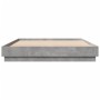 Estructura de cama madera de ingeniería gris hormigón 160x200cm de , Camas y somieres - Ref: Foro24-3209845, Precio: 135,76 €...
