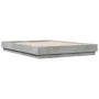 Estructura de cama madera de ingeniería gris hormigón 160x200cm de , Camas y somieres - Ref: Foro24-3209845, Precio: 134,02 €...