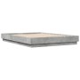 Estructura de cama madera de ingeniería gris hormigón 160x200cm de , Camas y somieres - Ref: Foro24-3209845, Precio: 135,76 €...