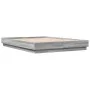 Sonoma gray engineered wood bed frame 160x200 cm by , Beds and slatted bases - Ref: Foro24-3209847, Price: 133,06 €, Discount: %
