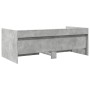 Tumbona con cajones madera ingeniería gris hormigón 100x200 cm de , Camas y somieres - Ref: Foro24-3280842, Precio: 209,00 €,...