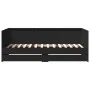 Lounger with drawers black engineered wood 100x200 cm by , Beds and slatted bases - Ref: Foro24-3280840, Price: 188,89 €, Dis...