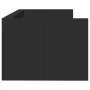 Lounger with drawers black engineered wood 100x200 cm by , Beds and slatted bases - Ref: Foro24-3280840, Price: 188,89 €, Dis...