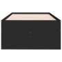 Lounger with drawers black engineered wood 75x190 cm by , Beds and slatted bases - Ref: Foro24-3280889, Price: 168,93 €, Disc...
