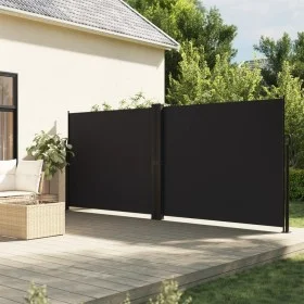 Black retractable side awning 160x1000 cm by , Umbrellas - Ref: Foro24-4004729, Price: 152,94 €, Discount: %