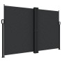 Black retractable side awning 160x1000 cm by , Umbrellas - Ref: Foro24-4004729, Price: 155,78 €, Discount: %