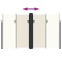 Cream retractable side awning 200x1000 cm by , Umbrellas - Ref: Foro24-4004760, Price: 173,32 €, Discount: %